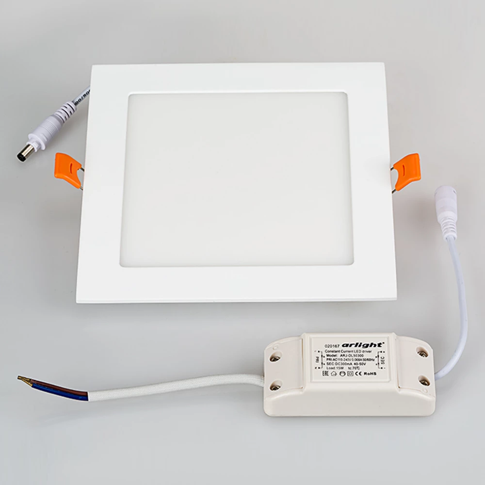 Светильник DL-172x172M-15W Warm White (Arlight, IP40 Металл, 3 года) 020133 - Viokon.com