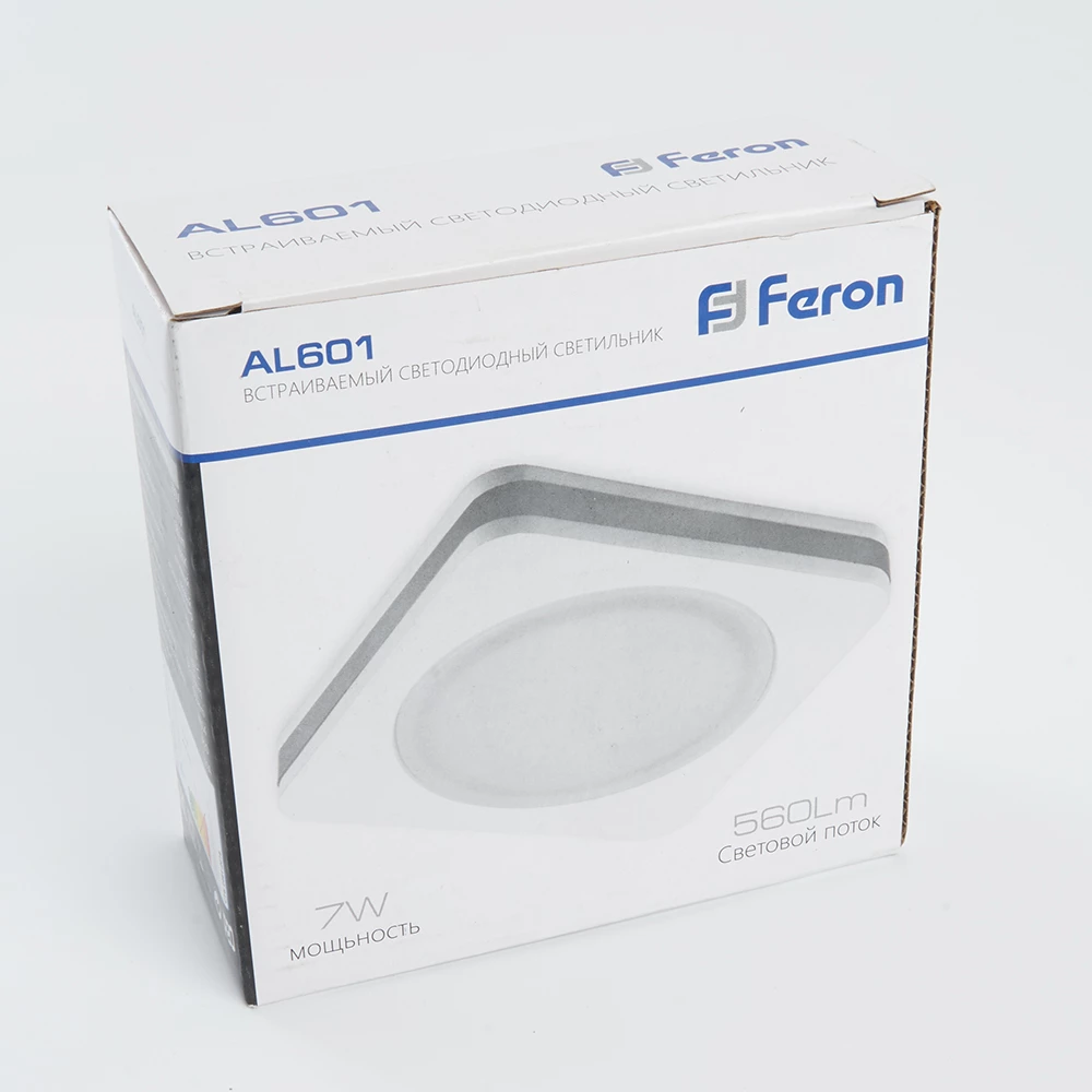 Светодиодный светильник Feron AL601 встраиваемый 7W 4000K белый (28906) - Viokon.com