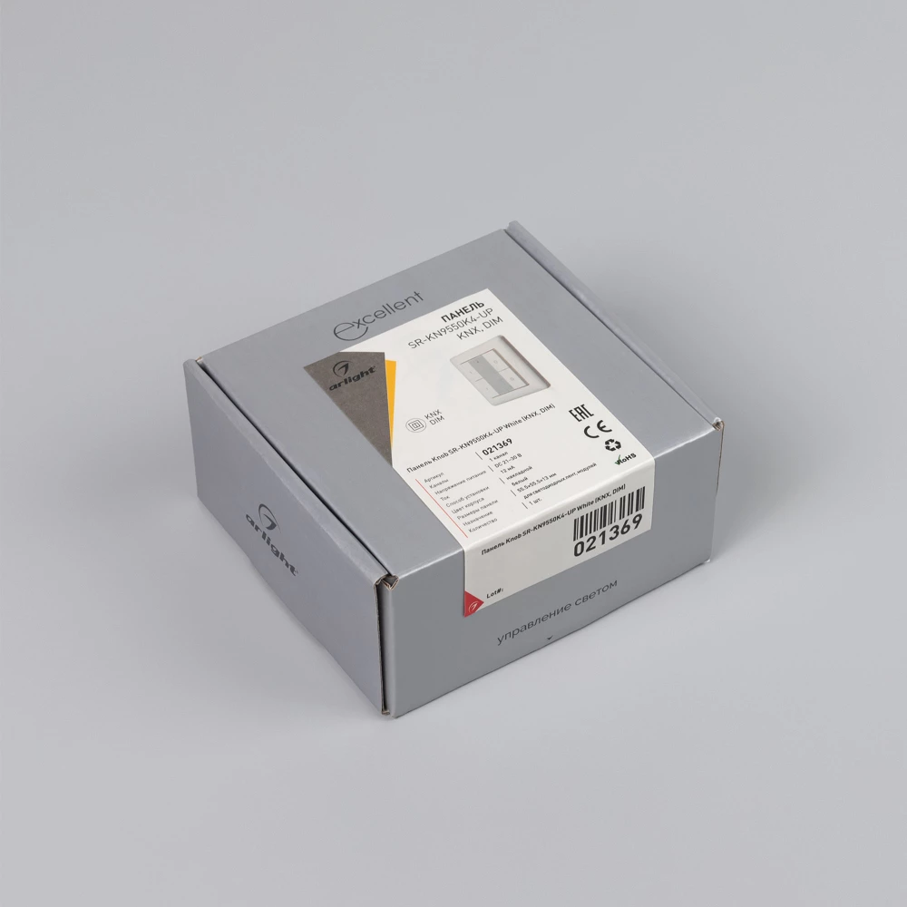 Панель Knob SR-KN9550K4-UP White (KNX, DIM) (Arlight, IP20 Пластик, 3 года) 021369 - Viokon.com