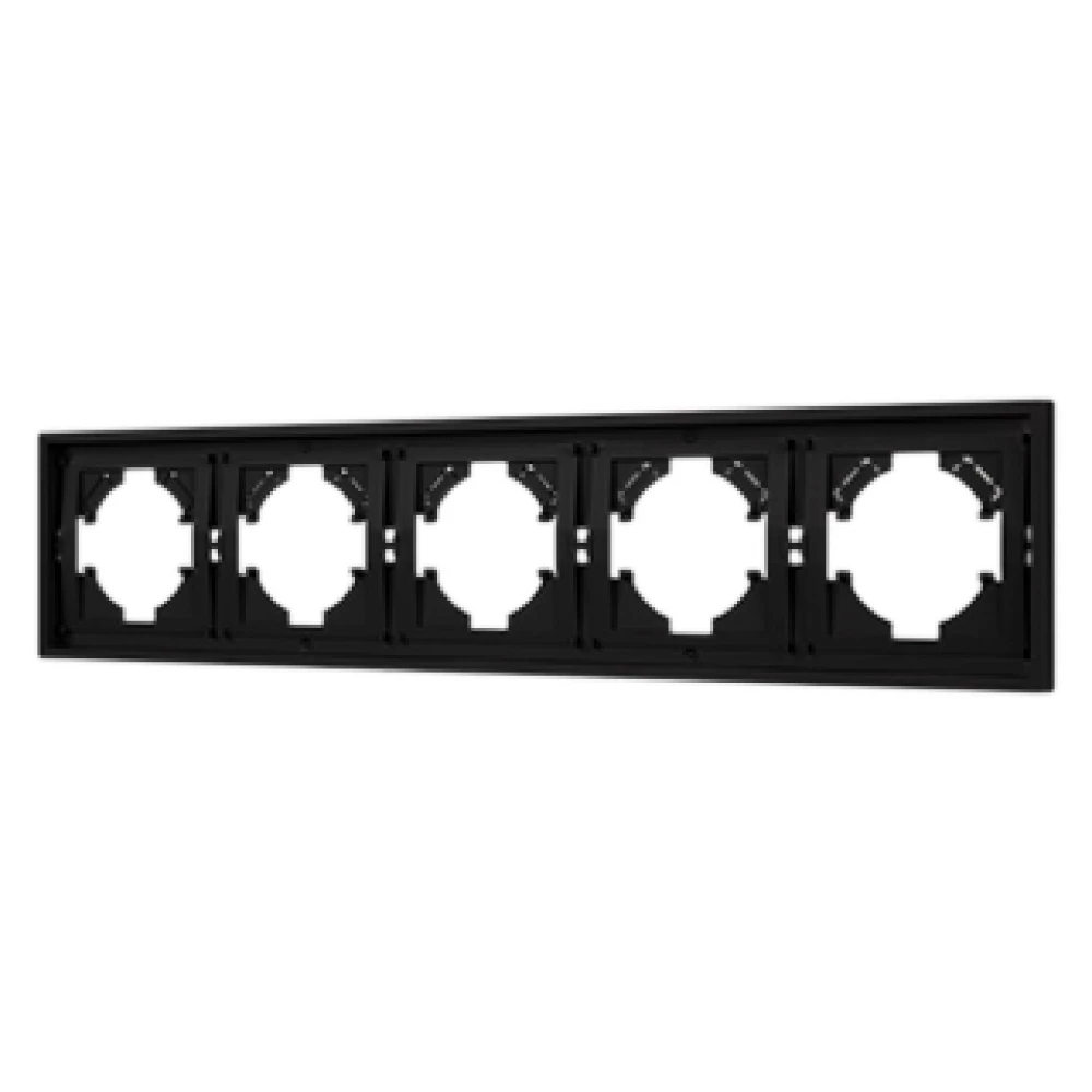 Рамка пластиковая FRM-TENDO-SFPL-5-BK (Arlight, Матовый черный) 054657 - Viokon.com