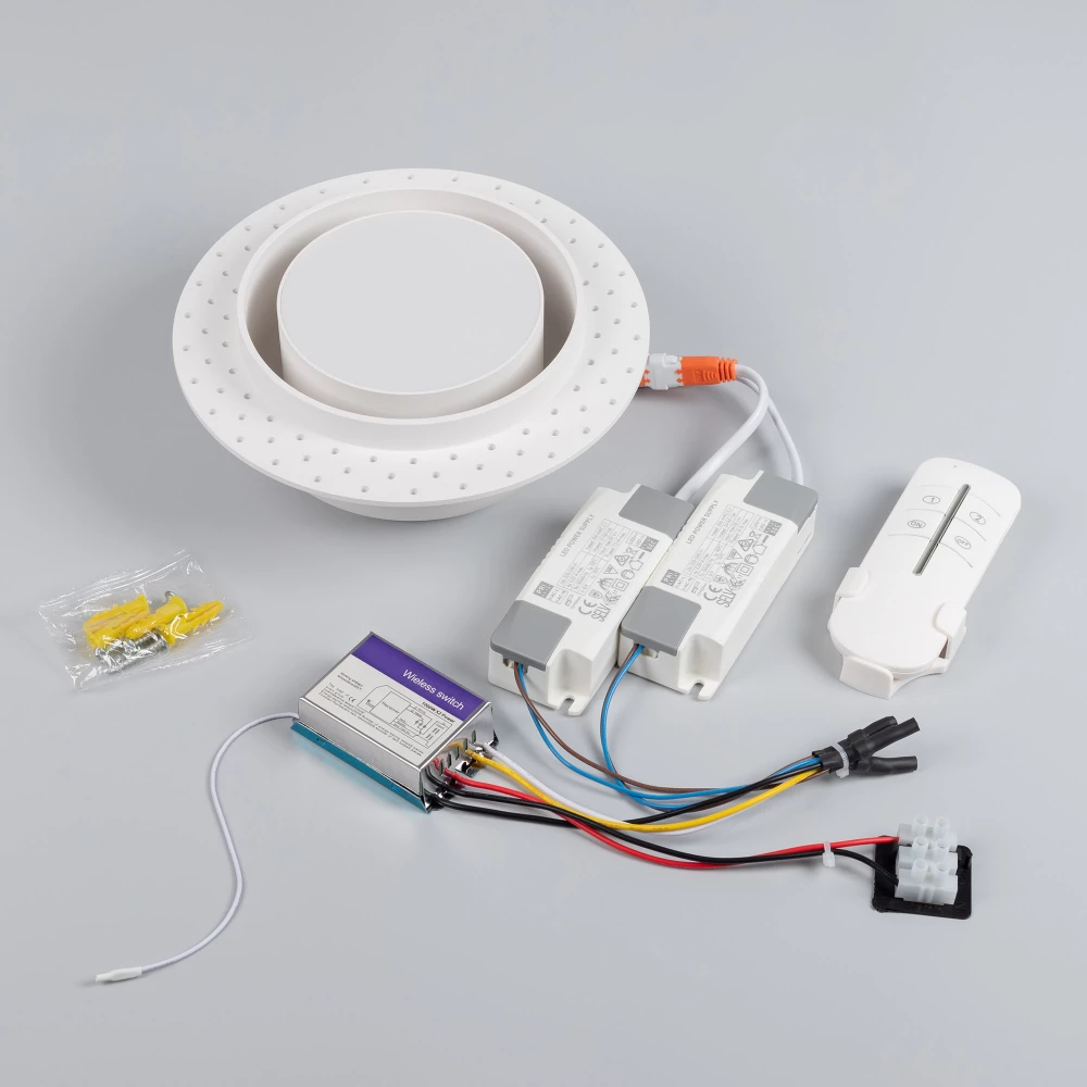 Светильник SP-ARCLOOP-TRIMLESS-D180-20W Day4000-Warm3000 (WH, 120 deg, 230V) (Arlight, Алюминий) 051584 - Viokon.com