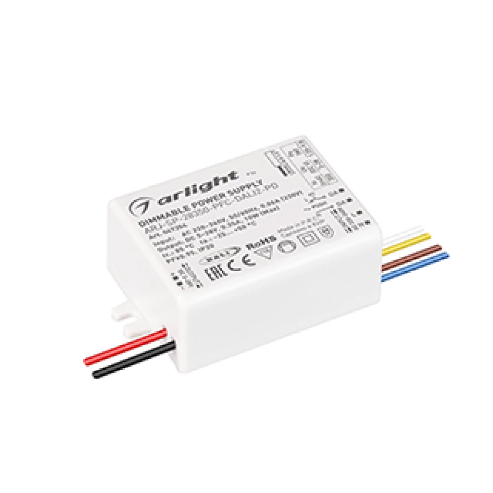 Блок питания ARJ-SP-28350-PFC-DALI2-PD (10W, 3-28V, 350mA) (Arlight, IP20 Пластик, 5 лет) 047354 - Viokon.com