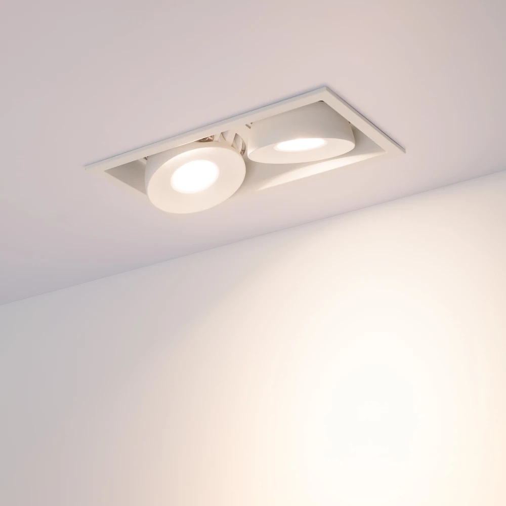 Светильник CL-SIMPLE-S148x80-2x9W Warm3000 (WH, 45 deg) (Arlight, IP20 Металл, 3 года) 026876 - Viokon.com