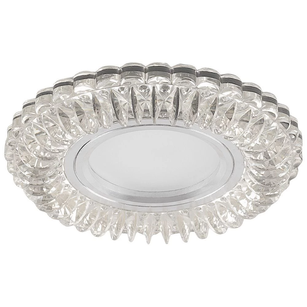 Светильник встраиваемый с синей LED подсветкой Feron CD904 потолочный MR16 G5.3 прозрачный (32542) - Viokon.com