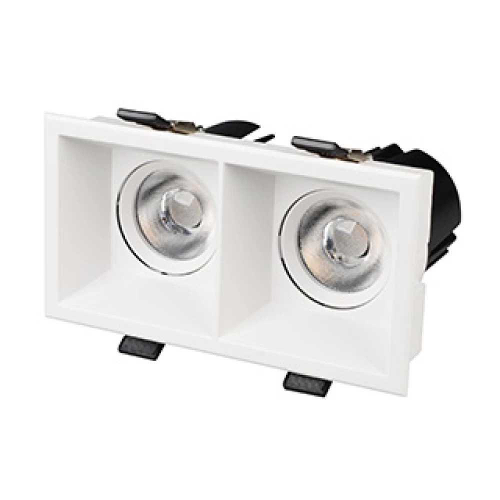 Светильник MS-FLOW-BUILT-S157x85-2x6W Warm3000 (WH, 55 deg, 230V) (Arlight, IP20 Металл, 5 лет) 060934 - Viokon.com