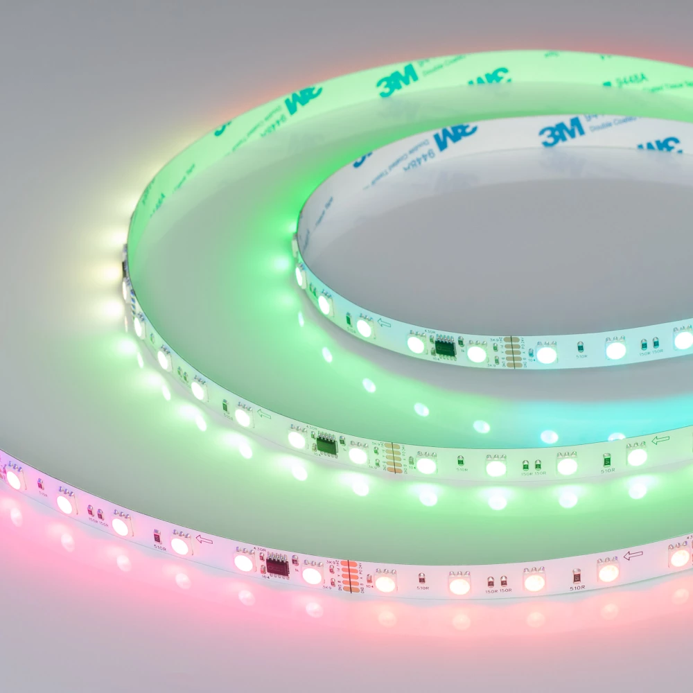 Лента DMX-B60-10mm 24V RGB-PX6 (14 W/m, IP20, 5060, 5m) (Arlight, -) 039183 - Viokon.com