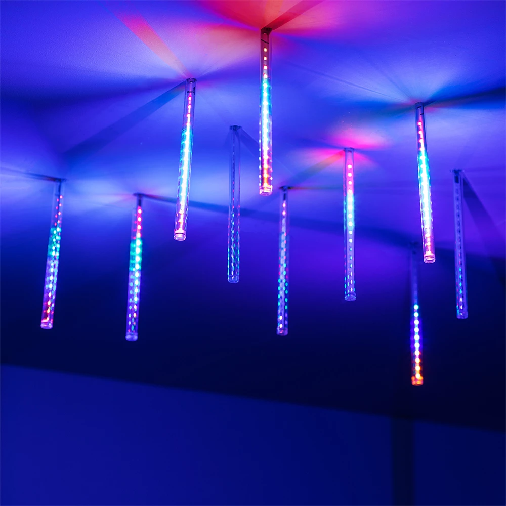 Светодиодная гирлянда ARD-ICEFALL-CLASSIC-D12-200-10PCS-CLEAR-32LED-LIVE RGB (230V, 10.5W) (Ardecoled, IP65) 026045 - Viokon.com