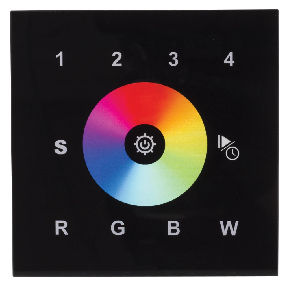 INTELLIGENT ARLIGHT Сенсорная панель DALI-901-11-4G-RGBW-DT8-IN Black (BUS/230V) (IARL, IP20 Пластик, 3 года) 037201 - Viokon.com