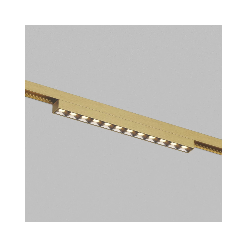 DK5971-SB Светильник трековый SHINE GRILL ZigBee 48В 10Вт 2700-6000K IP20 сатин латунь алюминий - Viokon.com