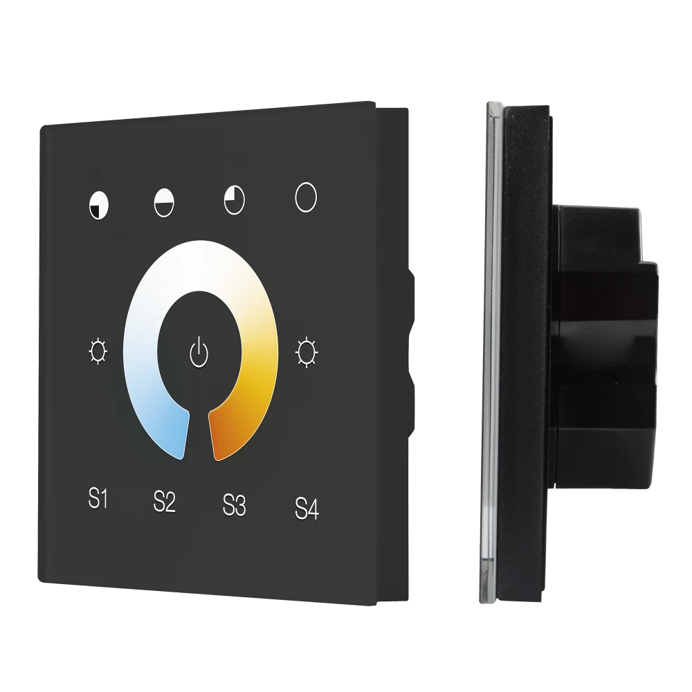 INTELLIGENT ARLIGHT Сенсорная панель DALI-901-11-1G-4SC-MIX-DT8-IN Black (BUS/230V) (IARL, IP20 Пластик, 3 года) 037195 - Viokon.com