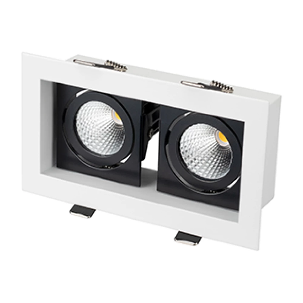 Светильник CL-KARDAN-S180x102-2x9W Warm (WH-BK, 38 deg) (Arlight, IP20 Металл, 3 года) 024130 - Viokon.com
