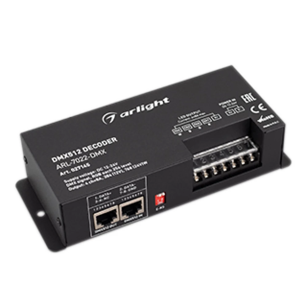 Декодер ARL-7022-DMX (12-24V, 4x8A, DMX512, XLR3) (Arlight, IP20 Металл, 3 года) 027145 - Viokon.com