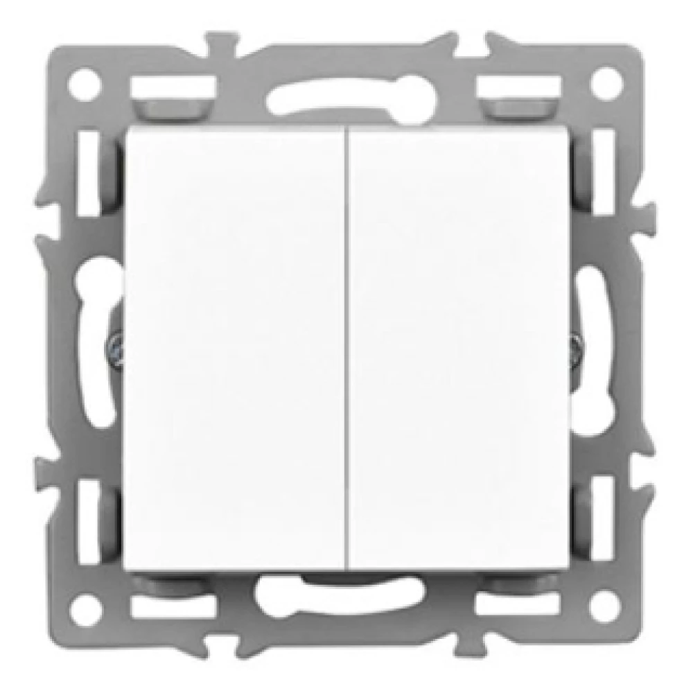 Механизм выключателя двухклавишный проходной SWT-MKP2-PL-WH (250V, 16A) (Arlight, -) 043727 - Viokon.com