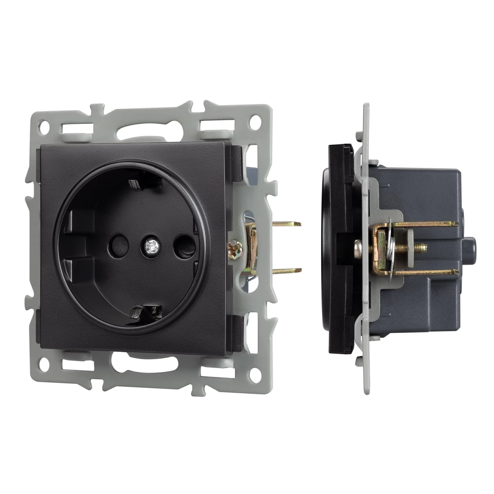 Механизм электрической розетки SCT-MEU1-PL-BK (250V, 16A) (Arlight, -) 043731 - Viokon.com