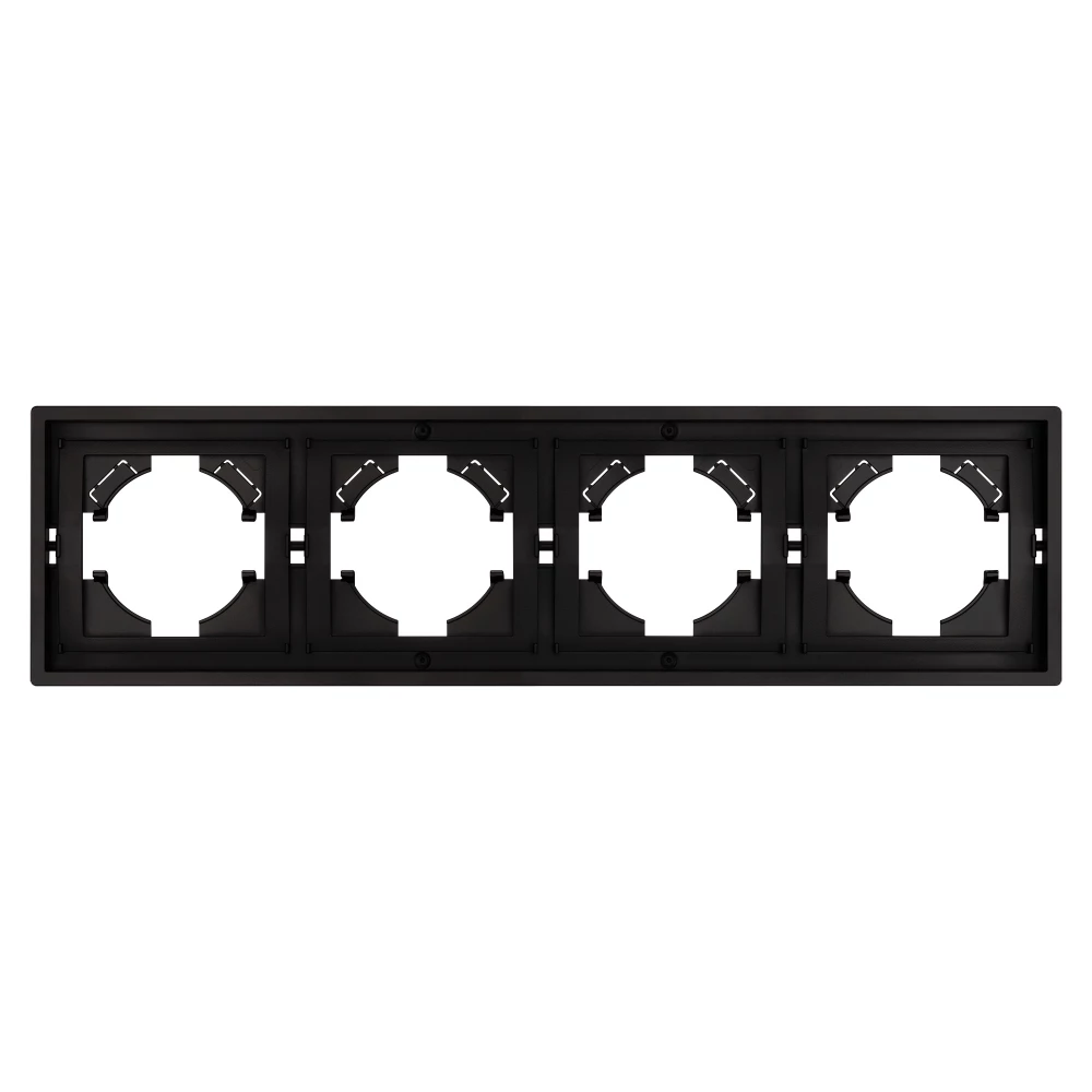 Рамка пластиковая FRM-TENDO-PL-4-BK (Arlight, Черный) 053848 - Viokon.com