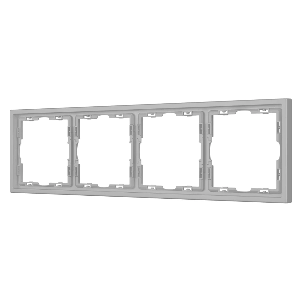 Рамка пластиковая FRM-NOBE-SFPL-4-IS (Arlight, Никель) 059461 - Viokon.com