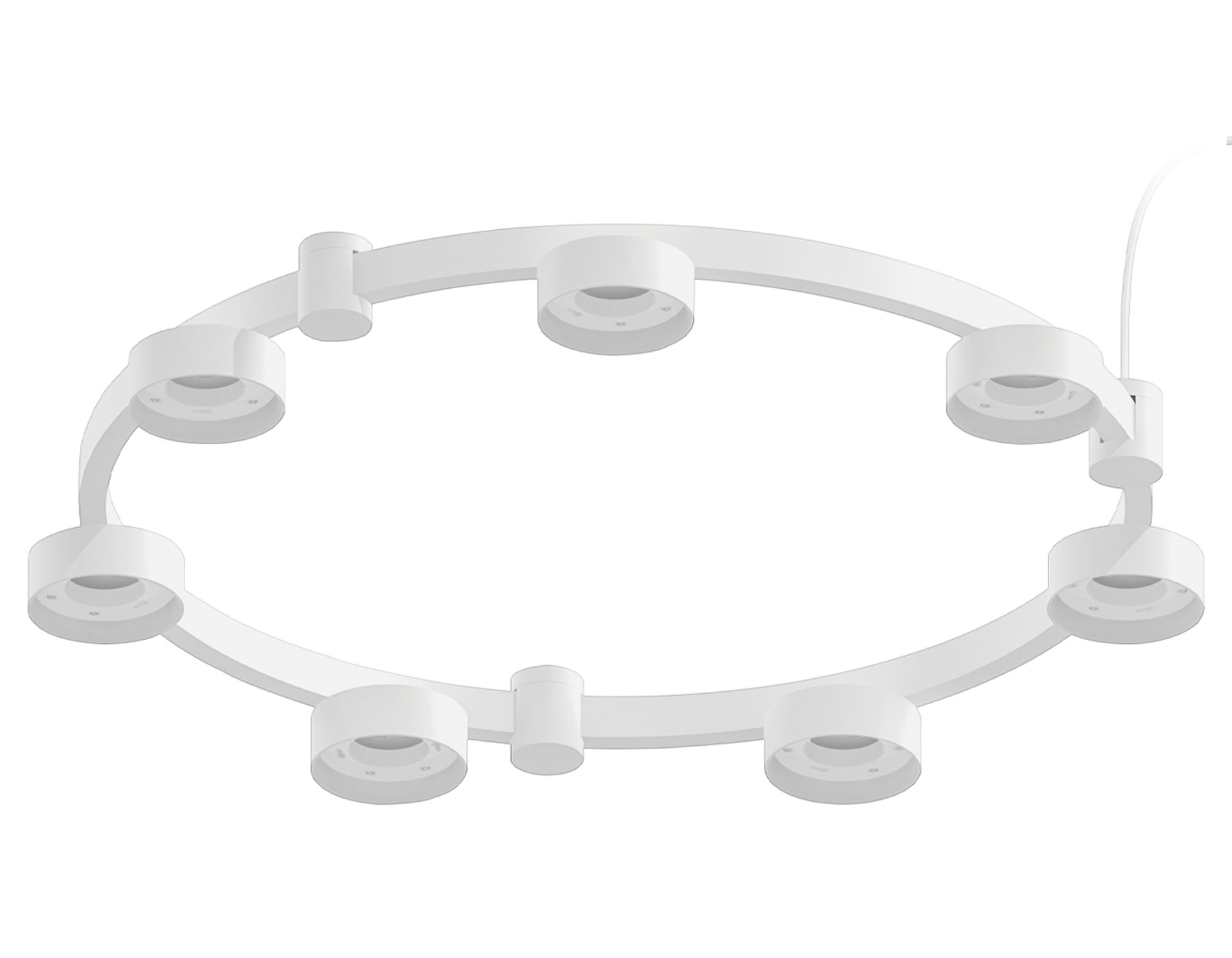 Корпус светильника Techno Ring подвесной для насадок D85 C9236/7 SWH белый песок D635*70.5mm GX53/7 - Viokon.com
