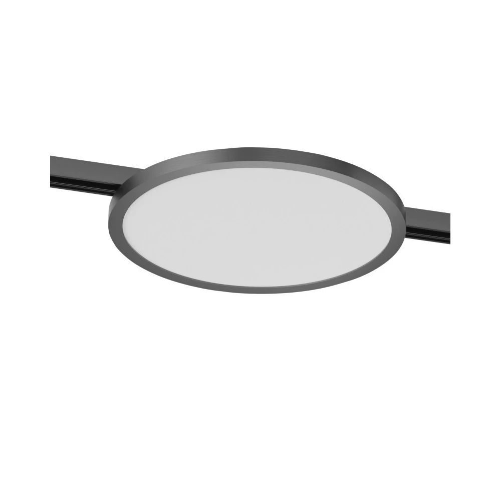 DK5763-DN Светильник для трека SHINE FLOW со светодиодом D198H27 48V DC 15W RA90 3000K IP20 темный никель алюминий - Viokon.com
