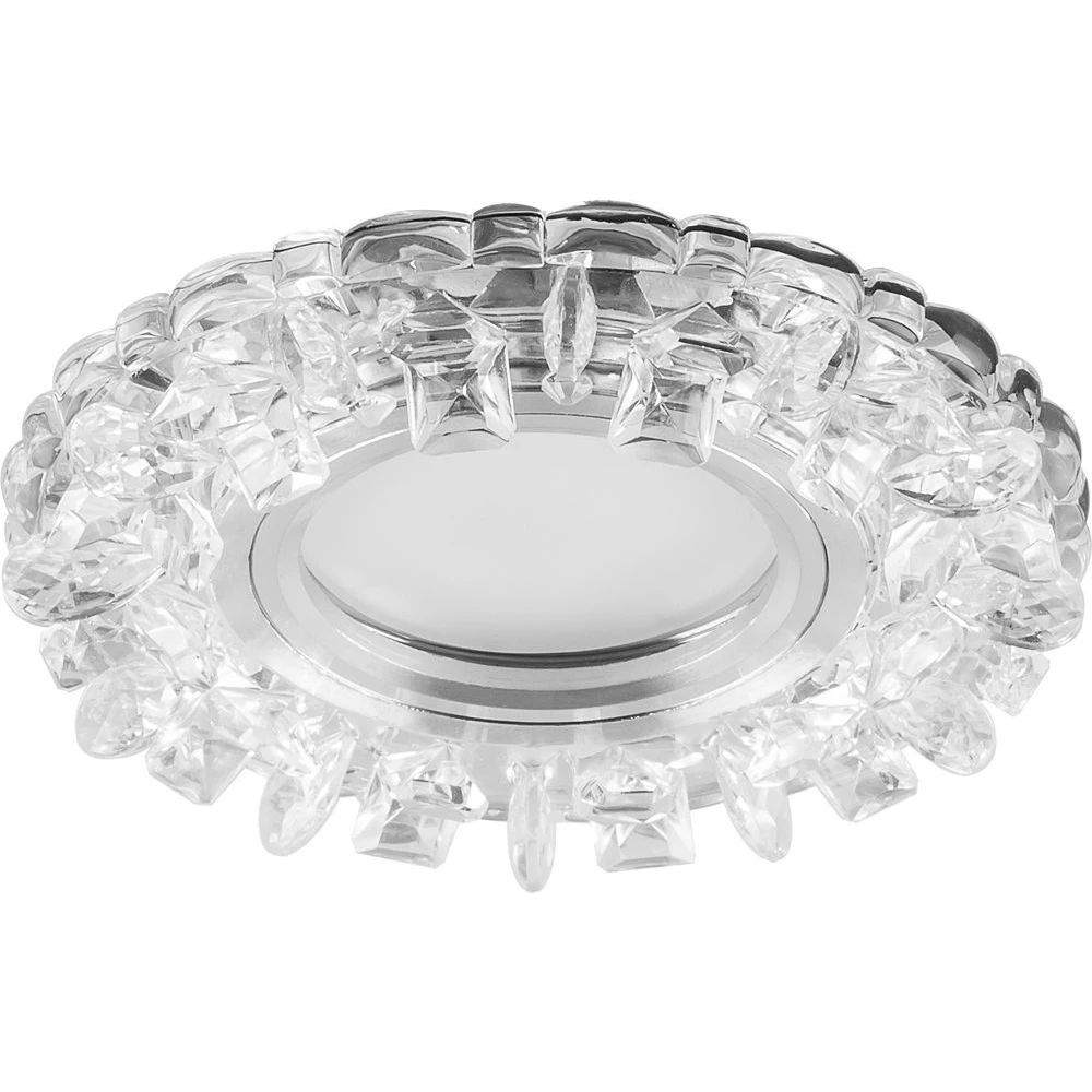 Светильник встраиваемый с белой LED подсветкой Feron CD927 потолочный MR16 G5.3 прозрачный (28902) - Viokon.com