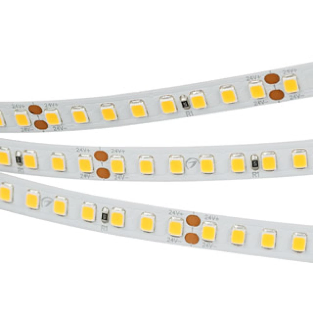 Лента RT-A160-8mm 24V Warm3500 (12 W/m, IP20, 2835, 5m) (Arlight, высок.эфф.150 лм/Вт) 028560(2) - Viokon.com