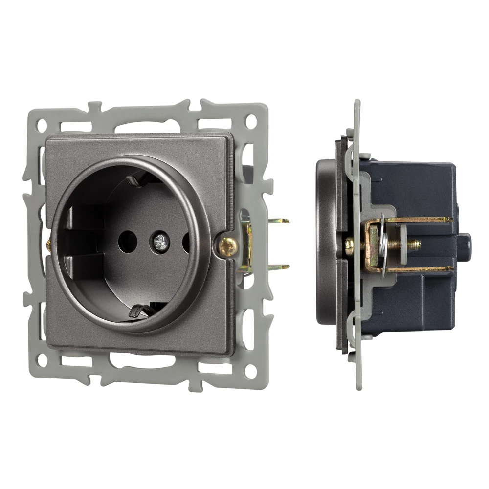Механизм электрической розетки SCT-GP-MEU-PL-GR (250V, 16A) (Arlight, -) 043741 - Viokon.com