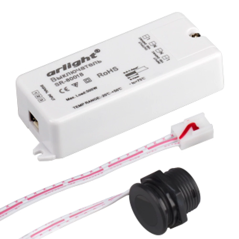 ИК-датчик SR-8001B Black (220V, 500W, IR-Sensor) (Arlight, -) 020209 - Viokon.com