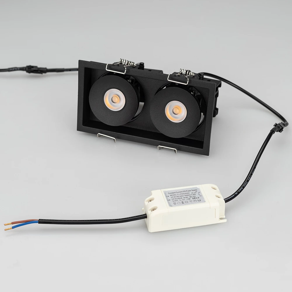 Светильник CL-SIMPLE-S148x80-2x9W Day4000 (BK, 45 deg) (Arlight, IP20 Металл, 3 года) 026877 - Viokon.com