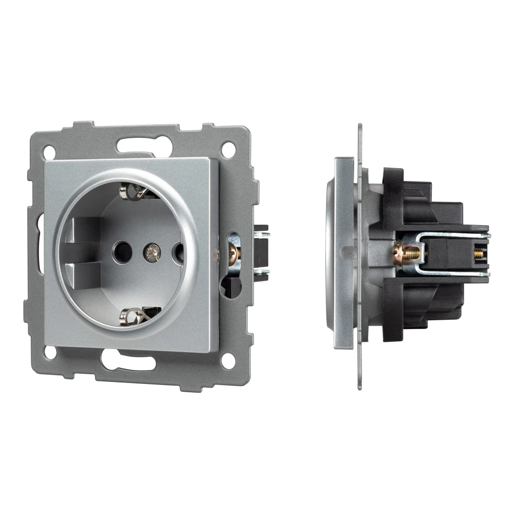 Механизм электрической розетки SCT-MEU1-PL-GR-V (250V, 16A) (Arlight, -) 049816 - Viokon.com