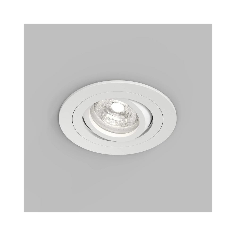 DK2110-WH Встраиваемый влагозащищнный светильник HYDRO IP44 до 15 Вт LED GU10 алюминий белый - Viokon.com