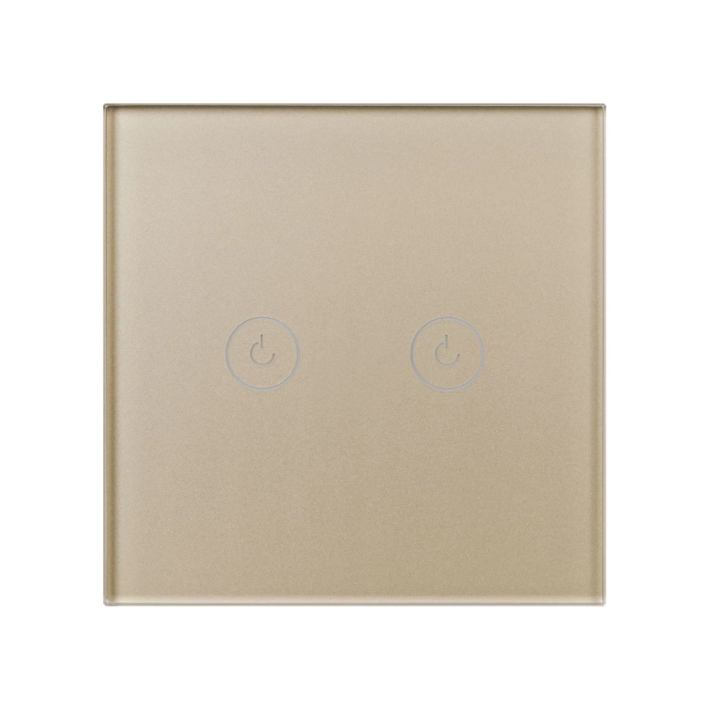 Выключатель сенсорный SWT-OMALI-S02-ZB-GD (250V, 10A, Zigbee) (Arlight, Стекло) 050038 - Viokon.com