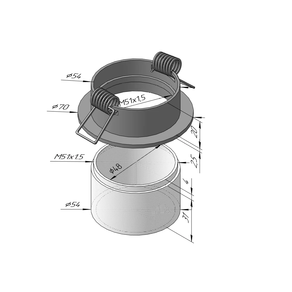 Светильник AS 35 MWH - Viokon.com
