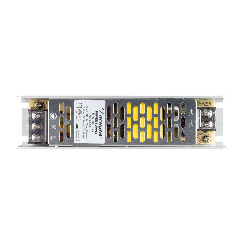 Блок питания HTS-100L-24 (24V, 4.2A, 100W) (Arlight, IP20 Сетка, 3 года) 020975(1) - Viokon.com