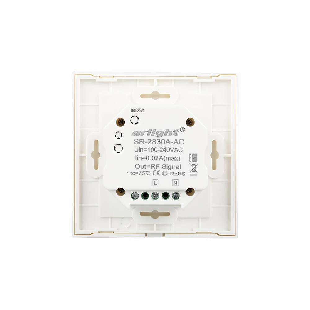 Панель Sens SR-2830A-RF-IN White (220V,DIM,4 зоны) (Arlight, IP20 Пластик, 3 года) 017858 - Viokon.com