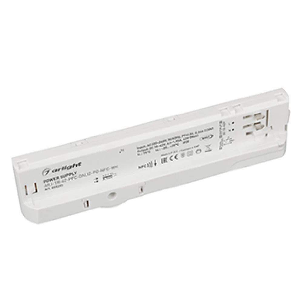 Блок питания для трековых систем ARJ-TR-42-PFC-DALI2-PD-NFC-WH (42W, 10-42V, 0.3-1.05 A, 4TR) (Arlight, IP20 Пластик, 5 лет) 055293 - Viokon.com