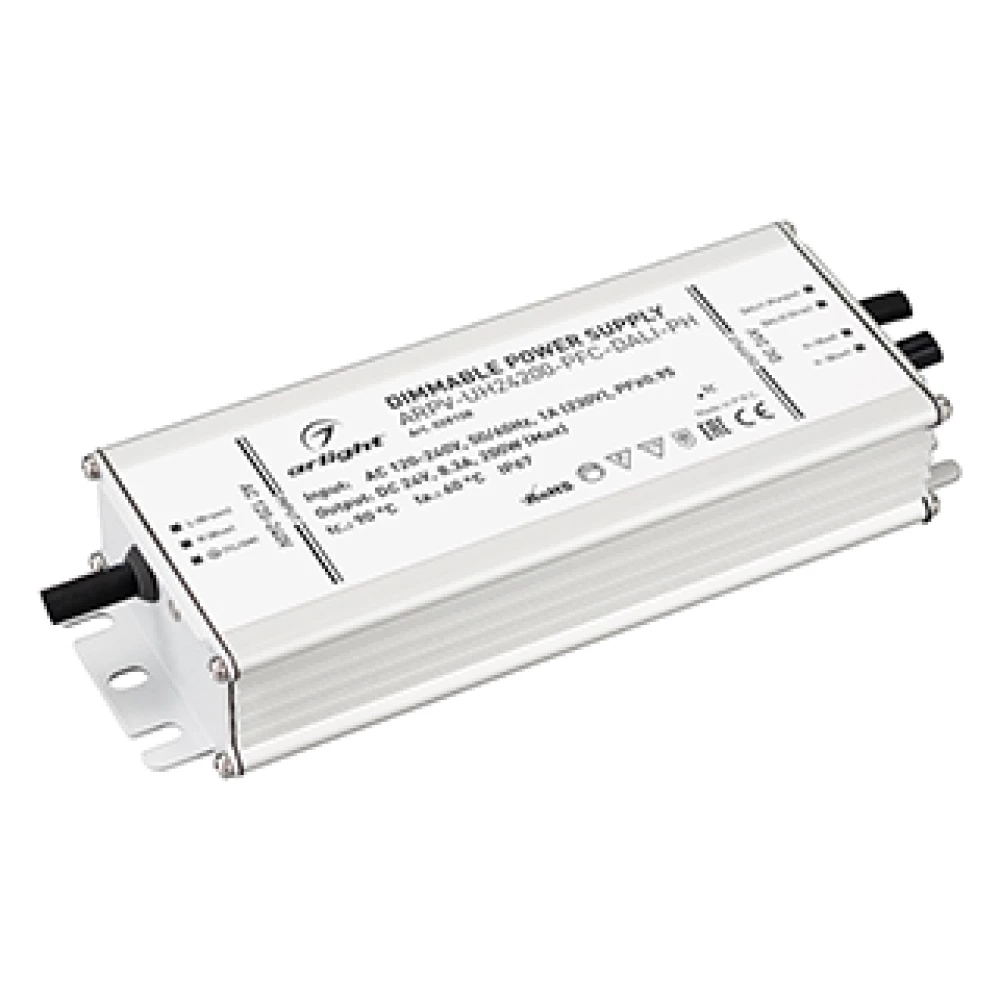 Блок питания ARPV-UH24200-PFC-DALI-PH (24V, 8.3A, 200W) (Arlight, IP67 Металл, 7 лет) 028108 - Viokon.com