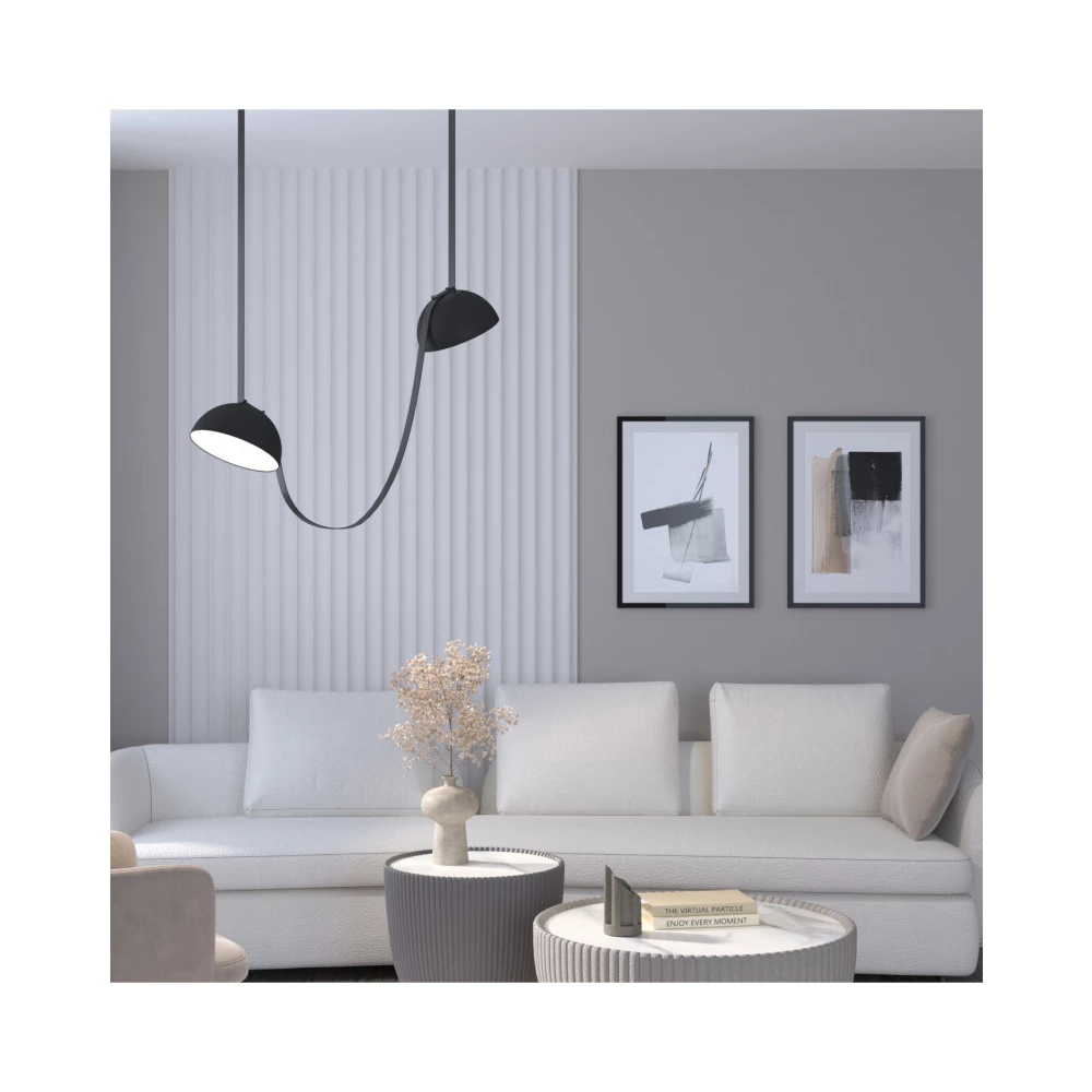 DK5561-BK Cветильник для трека-ремня Belty серия Flow со светодиодом D220H117мм 48V DC 24W RA90 120 3000K IP20 черный алюминий - Viokon.com