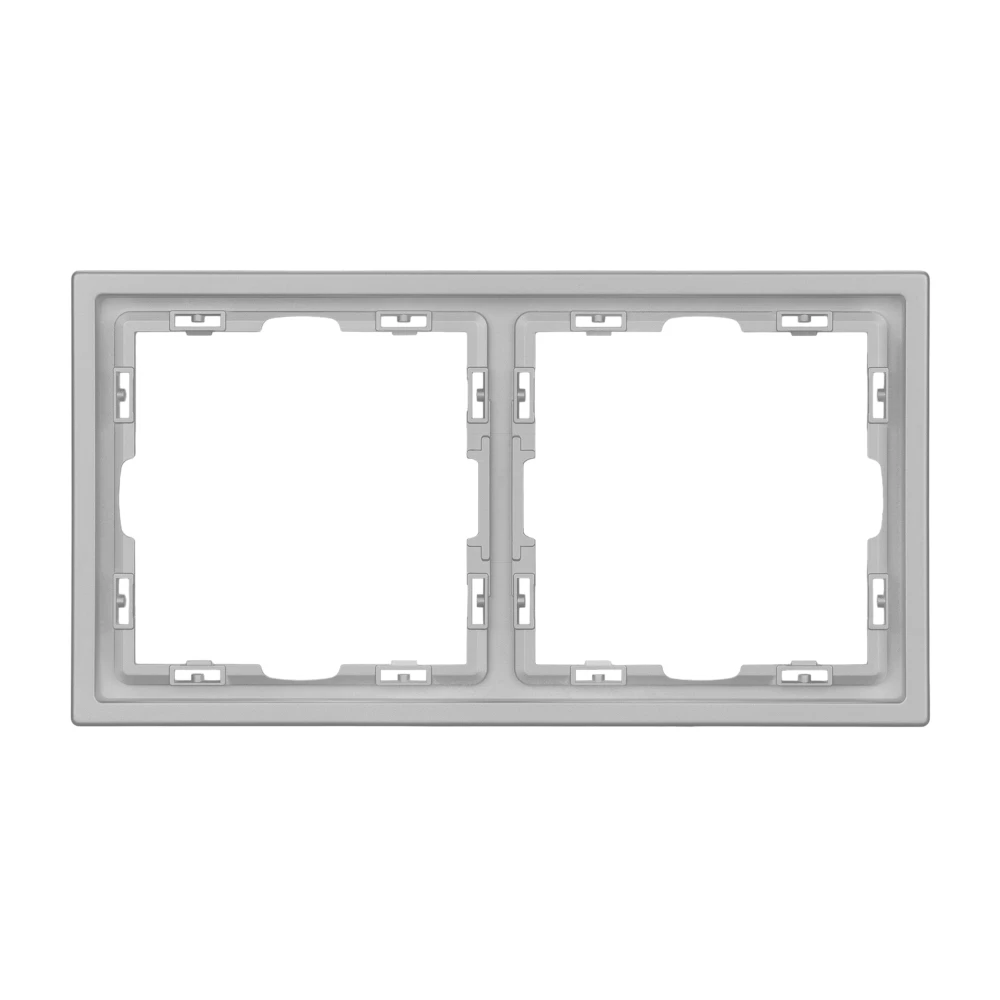 Рамка пластиковая FRM-NOBE-SFPL-2-IS (Arlight, Никель) 059457 - Viokon.com