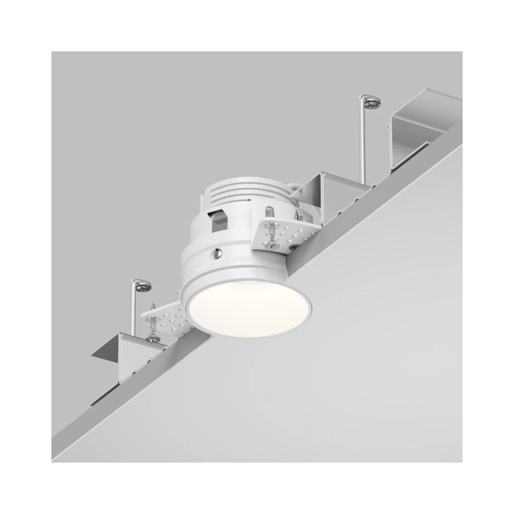 DK2146-WH Встраиваемый светильник для ГКЛ SPOT HIDE до 15 Вт LED GU10 IP20 алюминий белый - Viokon.com