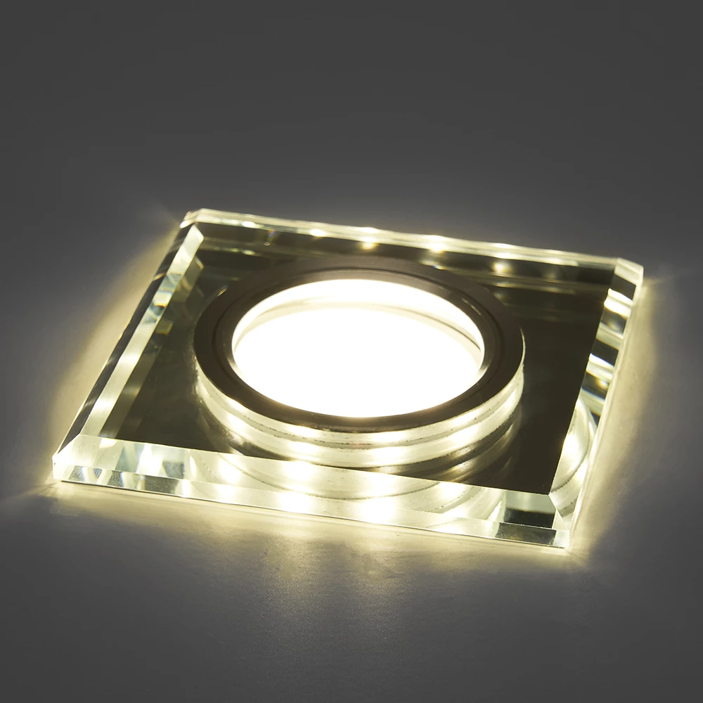 Светильник встраиваемый с белой LED подсветкой Feron CD8150 потолочный MR16 G5.3 белый (41910) - Viokon.com