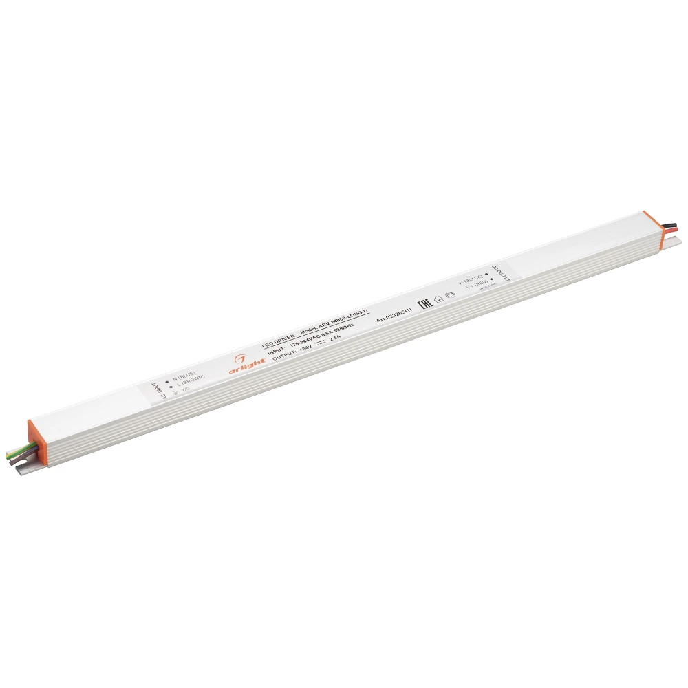 Блок питания ARV-24060-LONG-D (24V, 2.5A, 60W) (Arlight, IP20 Металл, 2 года) 023265(1) - Viokon.com