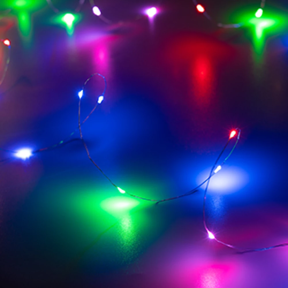 Светодиодная гирлянда ARD-DEW-HOME-10000-CLEAR-100LED-LIVE RGB (5V, USB, ПДУ) (Ardecoled, IP20) 062567 - Viokon.com