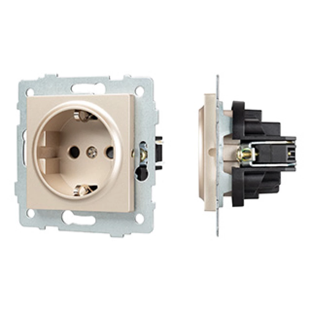 Механизм электрической розетки SCT-MEU1-PL-GD-V (250V, 16A) (Arlight, -) 049817 - Viokon.com