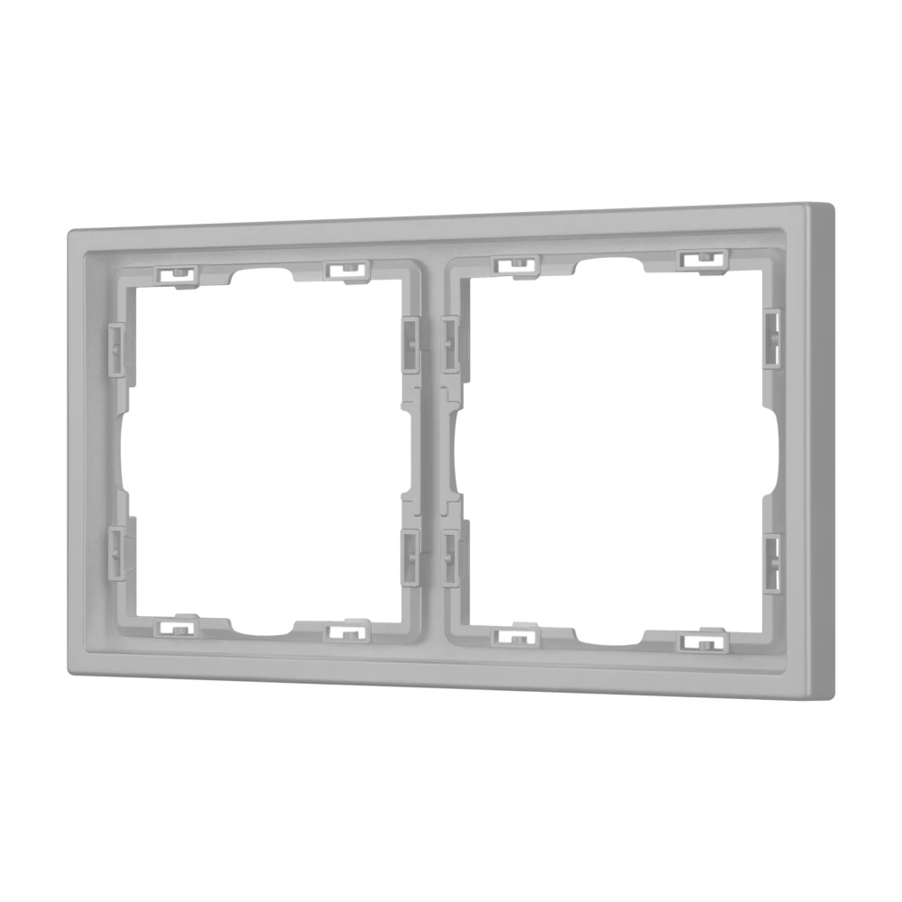 Рамка пластиковая FRM-NOBE-SFPL-2-IS (Arlight, Никель) 059457 - Viokon.com
