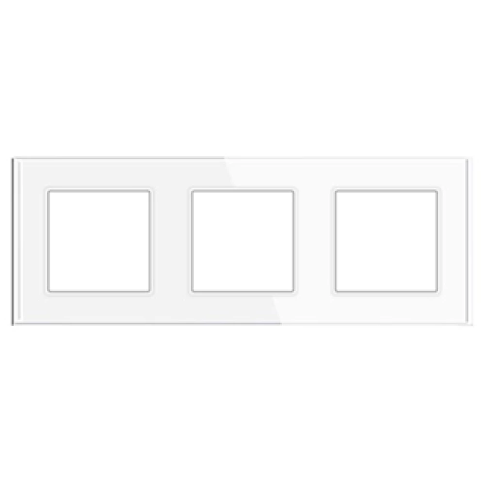 Рамка стеклянная FRM-GLARE-GS-3-WH (Arlight, -) 043799 - Viokon.com