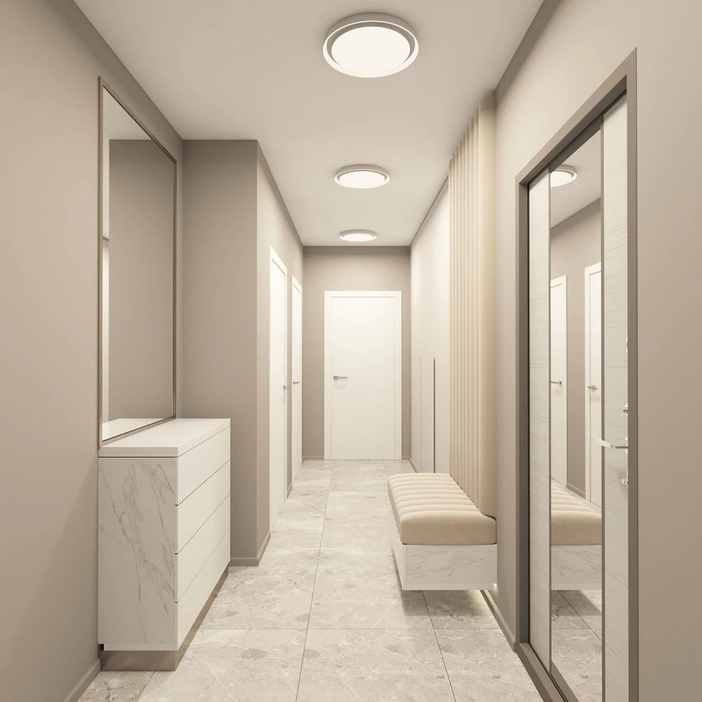 DK6515-WH Накладной светильник LED 40W IP 20 3000K - 6500K белый металл полимер - Viokon.com