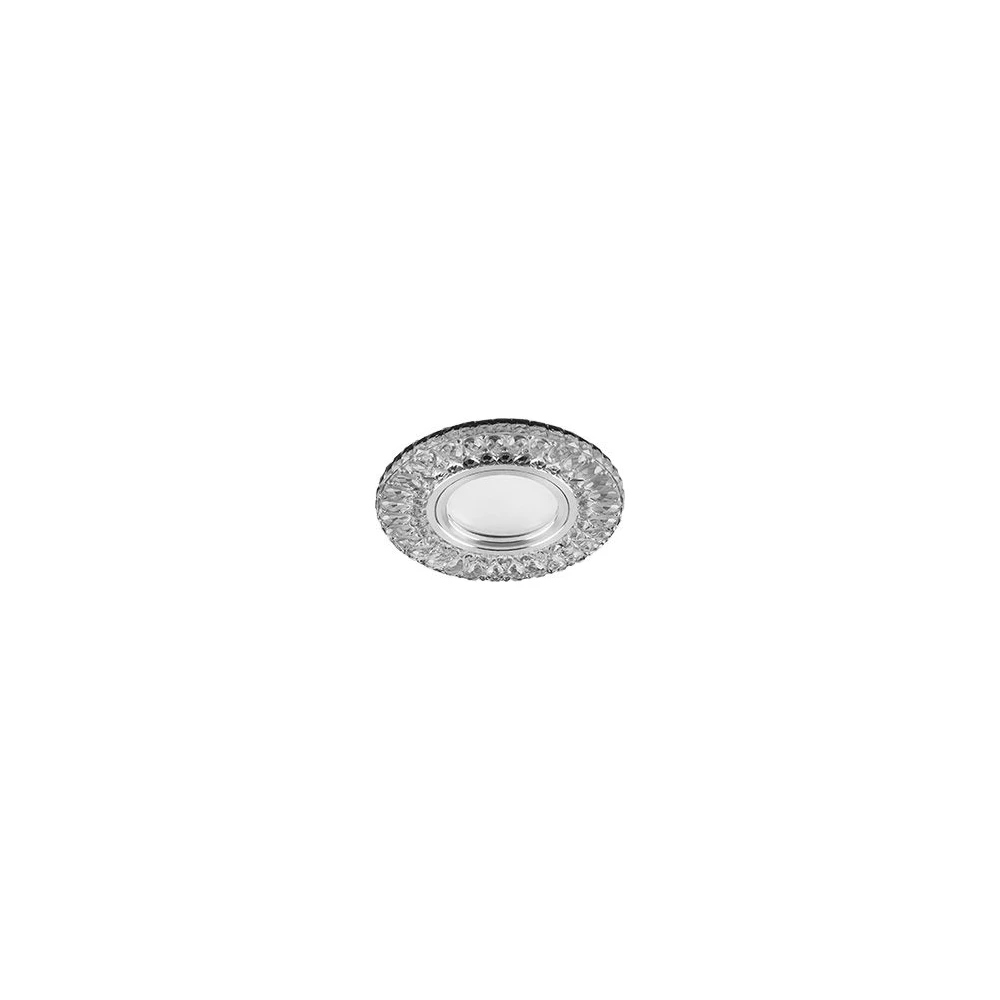 Светильник встраиваемый с белой LED подсветкой Feron CD906 потолочный MR16 G5.3 белый (28849) - Viokon.com