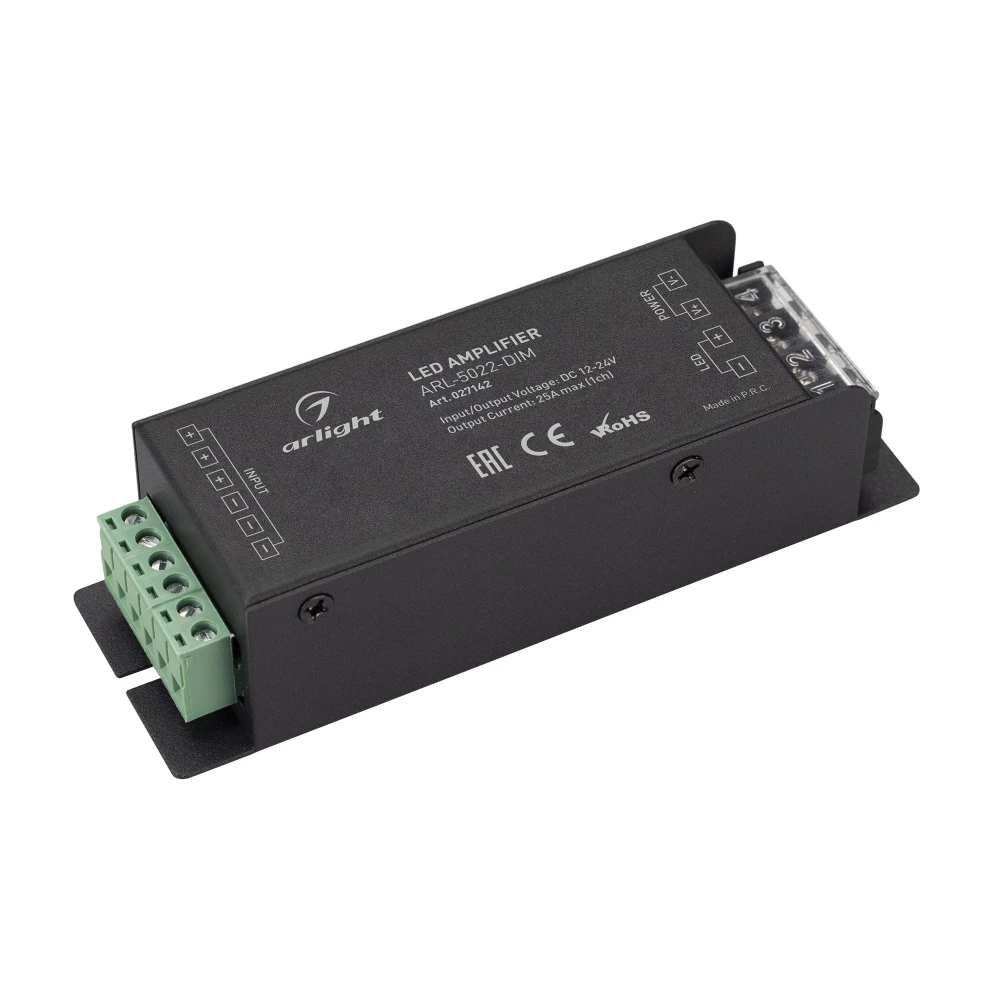 Усилитель ARL-5022-DIM (12-24V, 1x25A, 300-600W) (Arlight, IP20 Металл, 3 года) 027142 - Viokon.com
