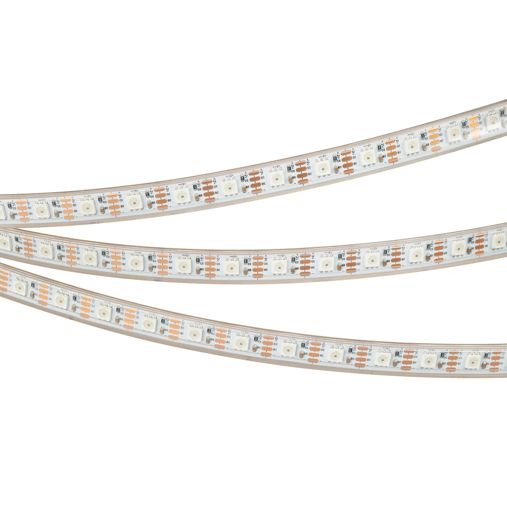 Лента герметичная SPI-P-B60-12mm 12V RGB-PX1-BPT (8 W/m, IP66, 5060, 5m) (Arlight, бегущий огонь) 041615(1) - Viokon.com