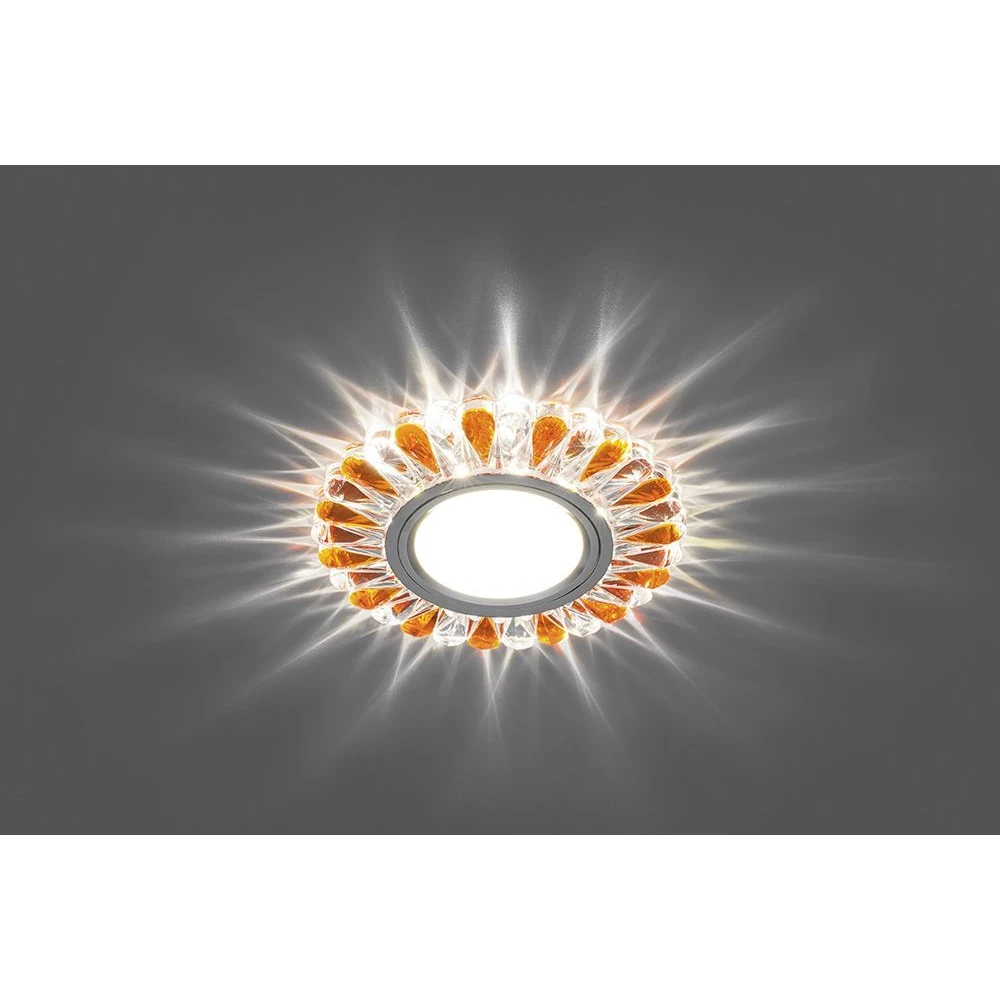 Светильник встраиваемый с белой LED подсветкой Feron CD902 потолочный MR16 G5.3 прозрачный-коричневый (28973) - Viokon.com