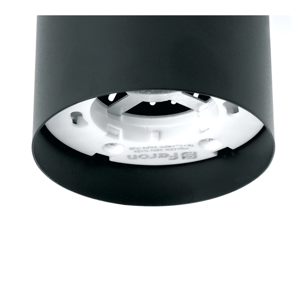 Светильник потолочный Feron HL350 12W, 230V, GX53 и подсветка 1W, 4000K, черный (41454) - Viokon.com